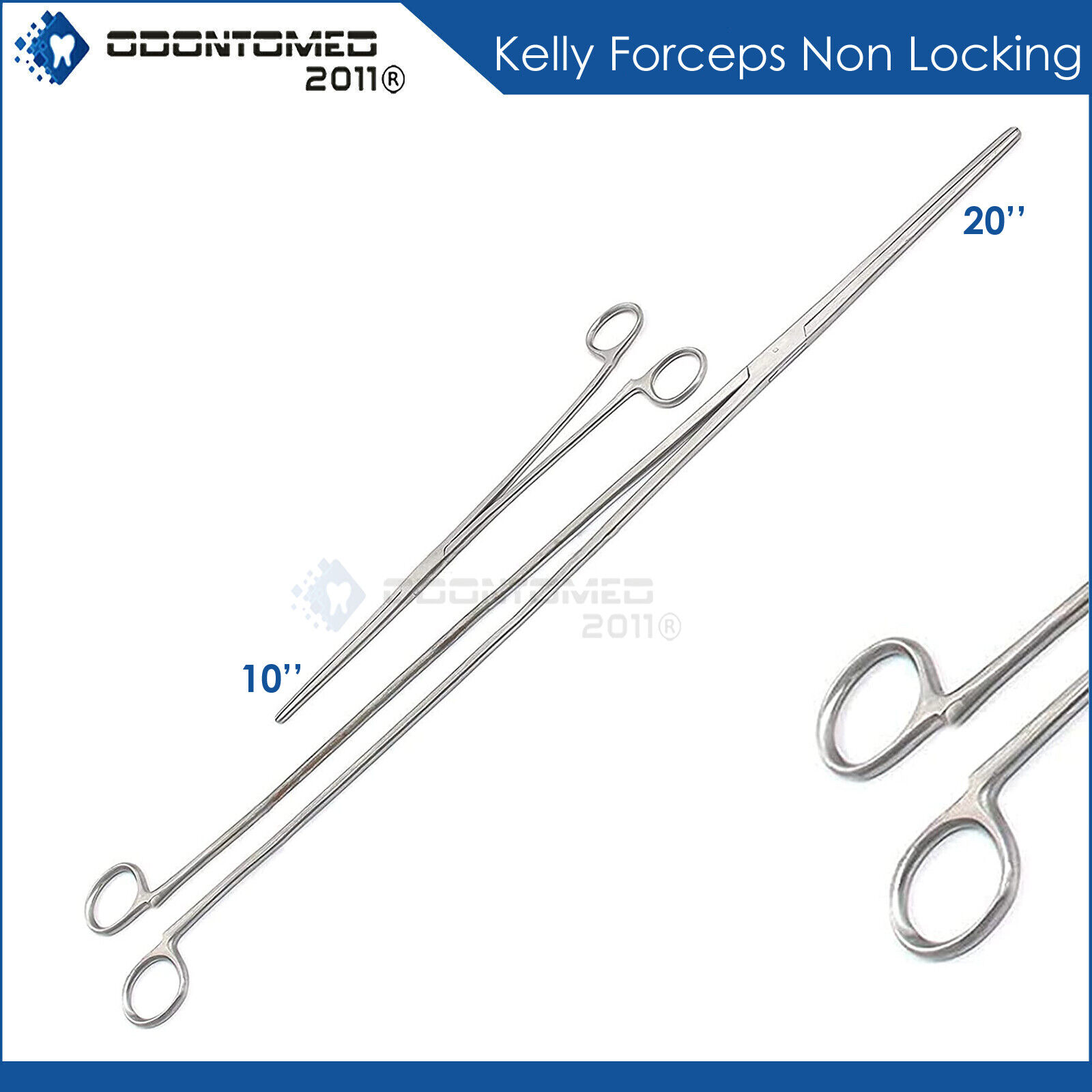 Hemostat-Kelly-Non-Locking-Forceps-Clamp-Straight-Artery-Veterinary-10-20-121347205086