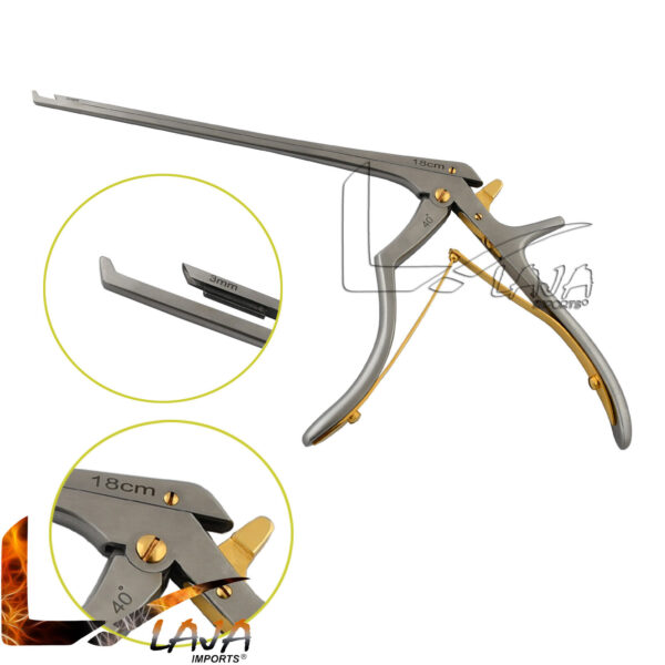 Kerrison Cervical Rongeurs 18cm Upward Cutting at 40 Degree 3mm Bite Orthopedic OP-041