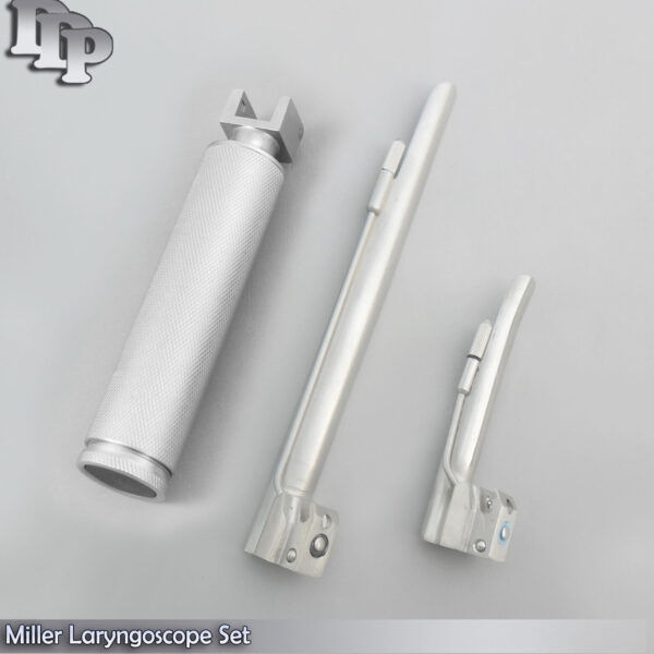 Laryngoscope Medium Handle C + 2 Miller Blade #1 And #3 Ent Anesthesia LS-3011
