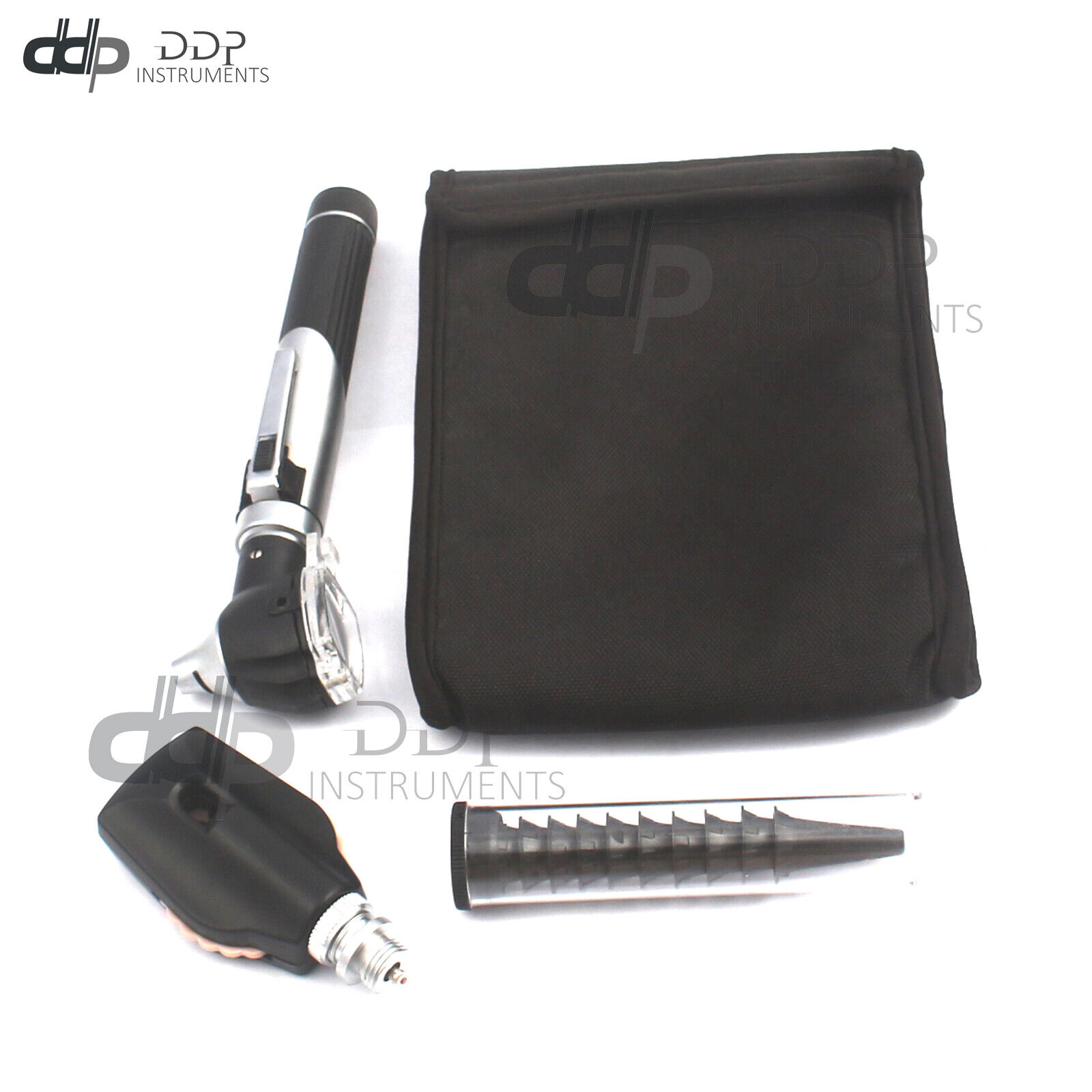 Lot-Of-100-Pcs-FIBER-OPTIC-Otoscope-Ophthalmoscope-LED-Diagnostic-ENT-SET-BLACK-125937673706-3