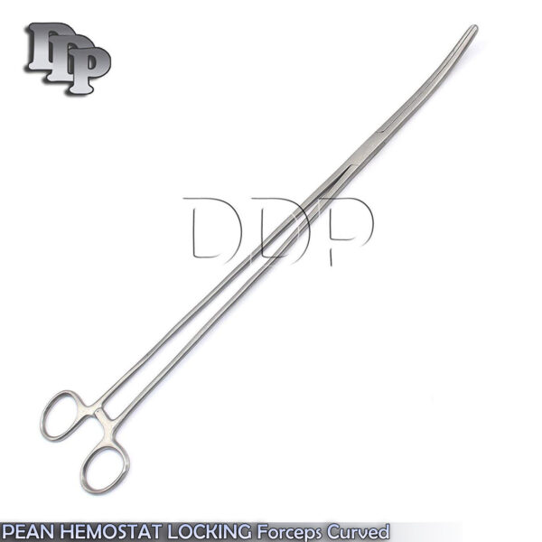 New 1pc Surgical Hemostatic Pean Forceps 14'' Cvd St/steel Artery Clamp