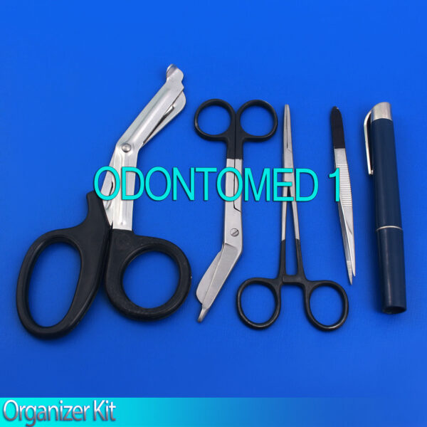 Nurse Nylon Pocket Organizer Kit New,Black Set