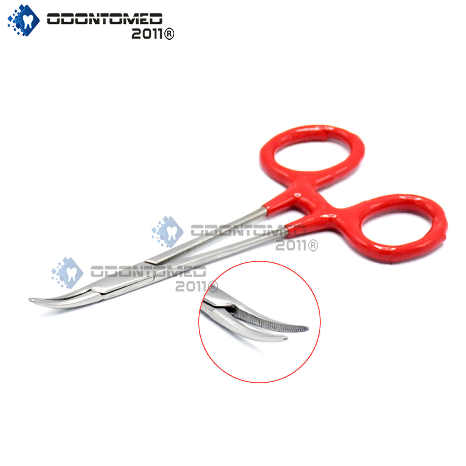 ODM-5-Fishing-Stainless-Straight-Hemostat-Forceps-Red-PVC-Grip-Handle-Useful-111293699986