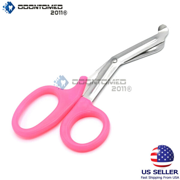 ODM Pink EMT Shear Scissors 7.25'' Bandage Paramedic EMS Supplies