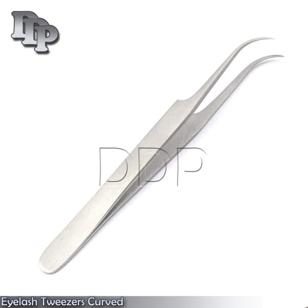 Professional Grade Tweezers Fine Curved Tip Eyelash Eyebrow Extension Tools