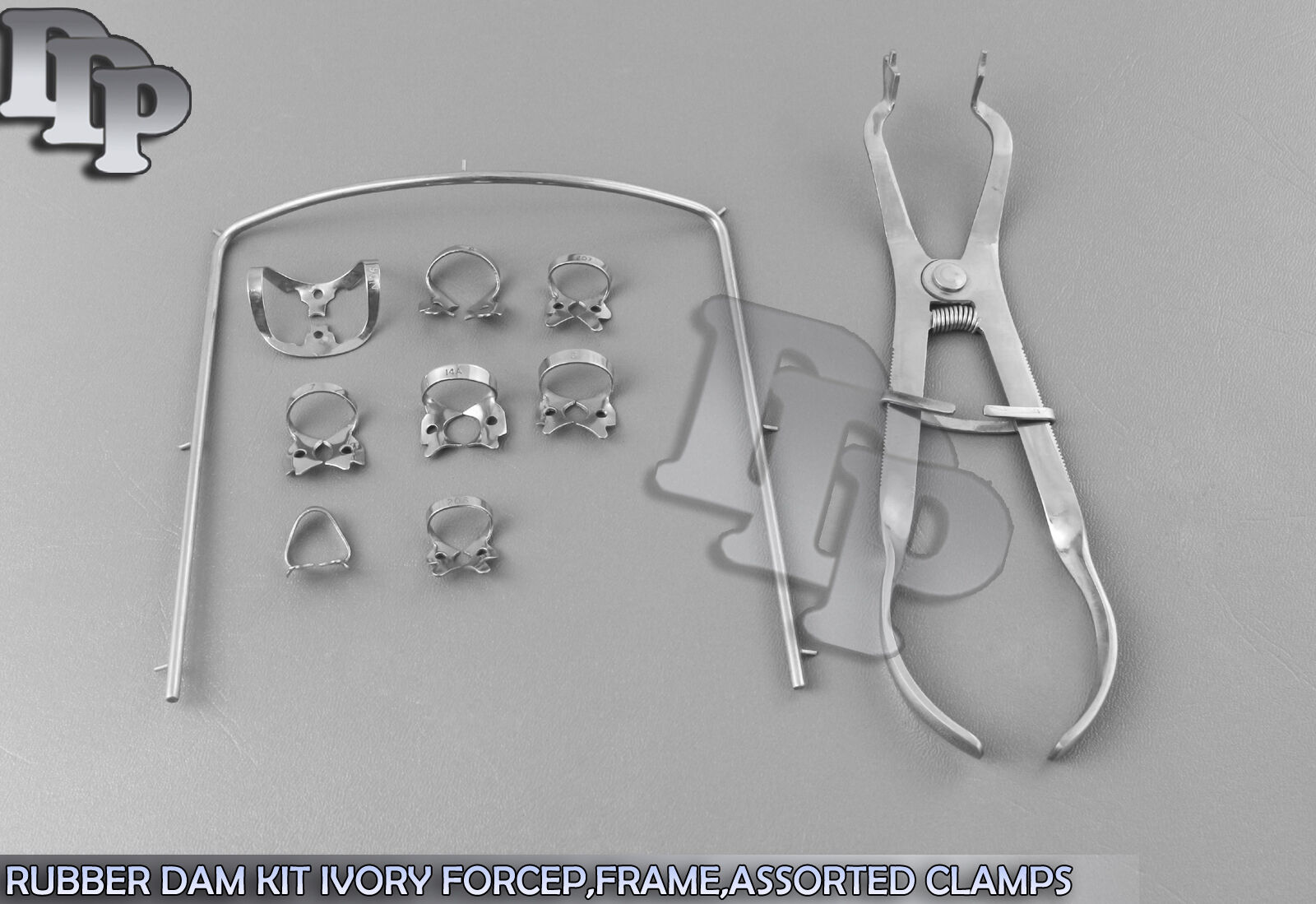RUBBER-DAM-KIT-IVORY-FORCEPFRAMEASSORTED-CLAMP-ENDODONTIC-SET-DN-448-121786541966
