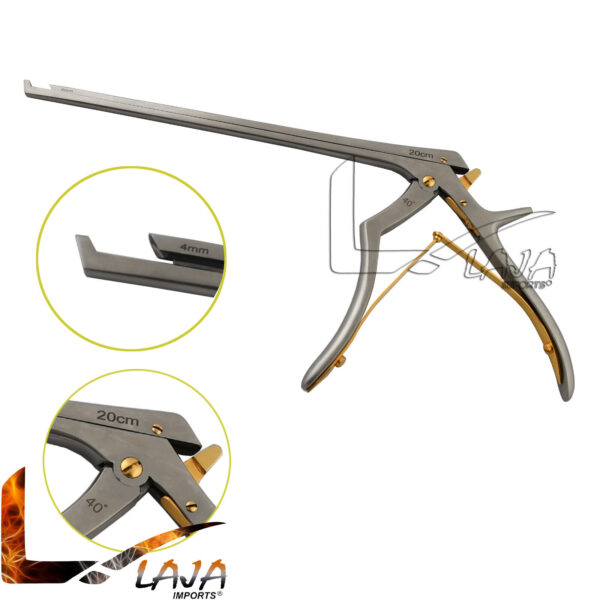 Spinal Kerrison Laminectomy Rongeur 20cm 4mm Upward 40 Degree Orthopedic OP-046