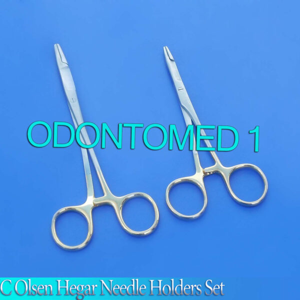 10 T/C O.R GRADE OLSEN HEGAR NEEDLE HOLDER 5.5"+6.5" W/ TUNGSTEN CARBIDE INSERTS