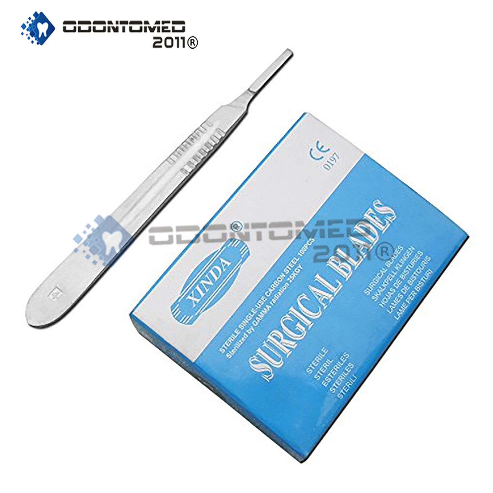 100-Scalpel-Blades-21-1-Scalpel-handle-4-Surgical-Instruments-115578665627-2