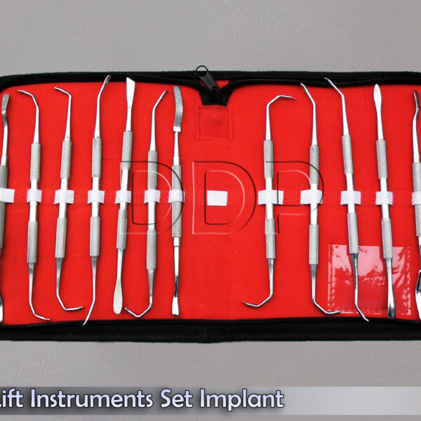 12 Pcs Sinus Lift Instruments Set Implant Dental Dentistry Double Ended