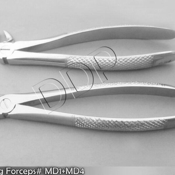 2 O.R GRADE DENTAL EXTRACTING UPPER & LOWER MOLARS PREMOLARS FORCEPS #MD1 + #MD4