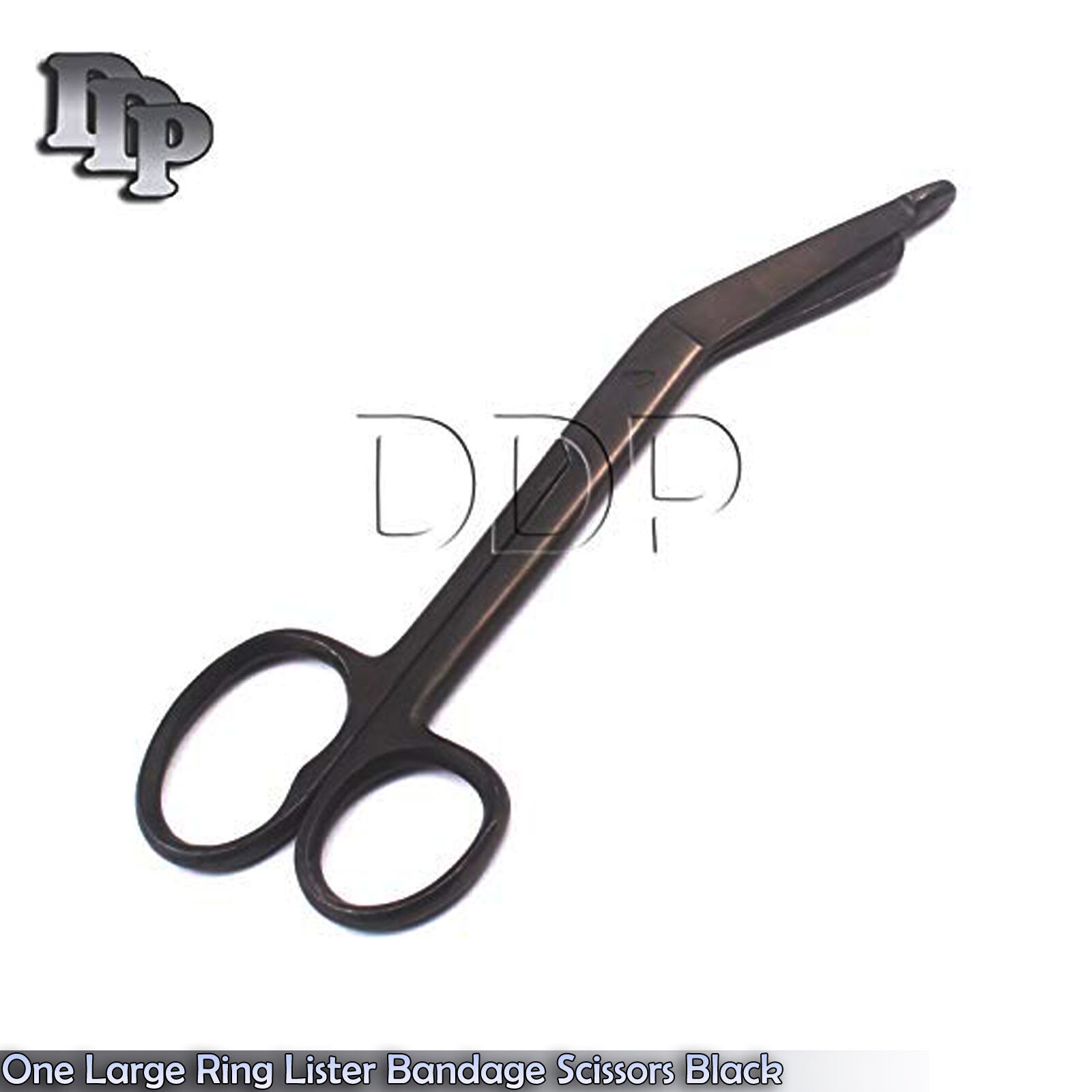 2-One-Large-Ring-Lister-Bandage-Scissors-45-Black-Coated-371160886107