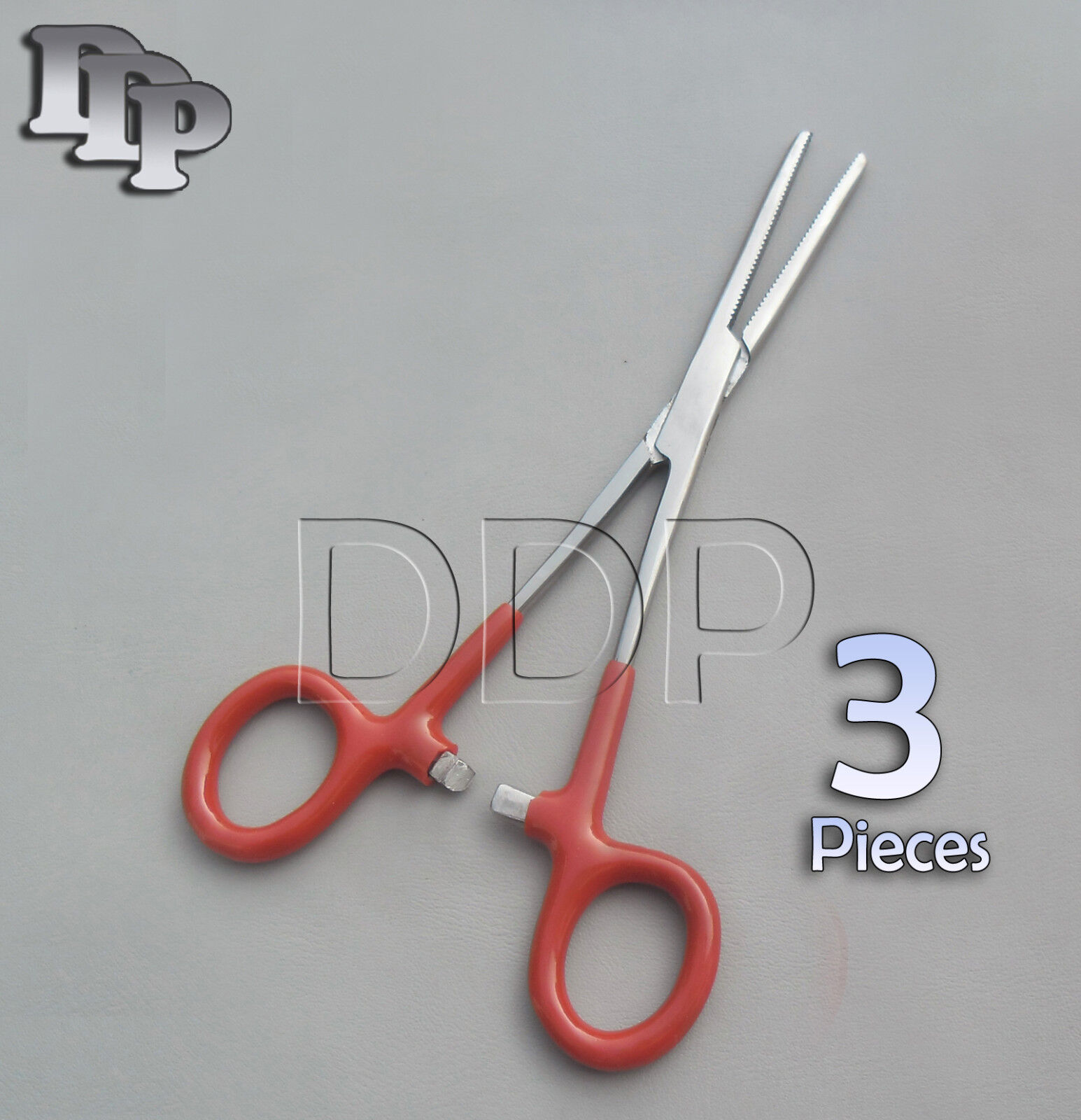 3-Hemostat-Pean-Forceps-Surgical-Instruments-Red-Dep-Handle-6-Straight-131419892187