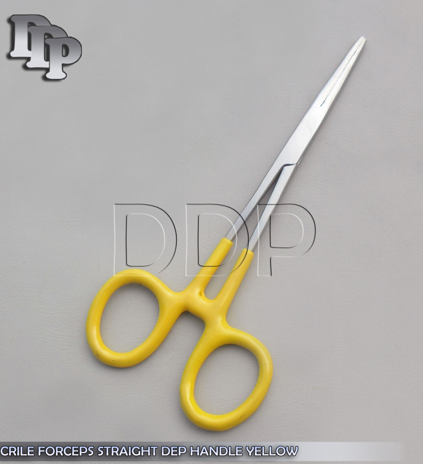 3-Hemostats-Crile-Forceps-Surgical-Instruments-Yellow-Dep-Handle-550-Straight-131416624057-3