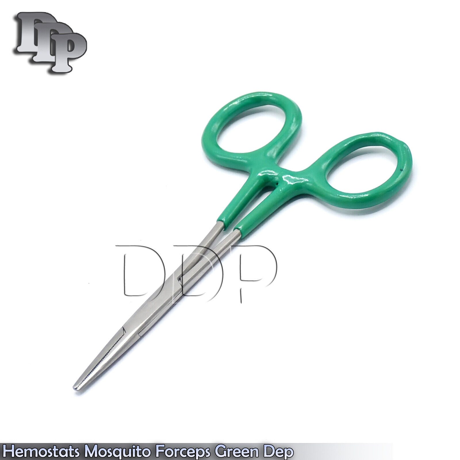 3-Hemostats-Mosquito-Forceps-Surgical-Instruments-Green-Dep-Handle-5-Straight-131415182707