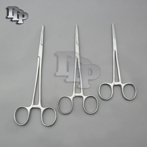 3 Pieces Kelly Hemostat Forceps Straight 6.5"+ 7"+ 8" Surgical Instruments