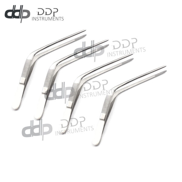 4 Pcs 5" Wild Ear Nasal Dressing Forceps Surgical Instruments