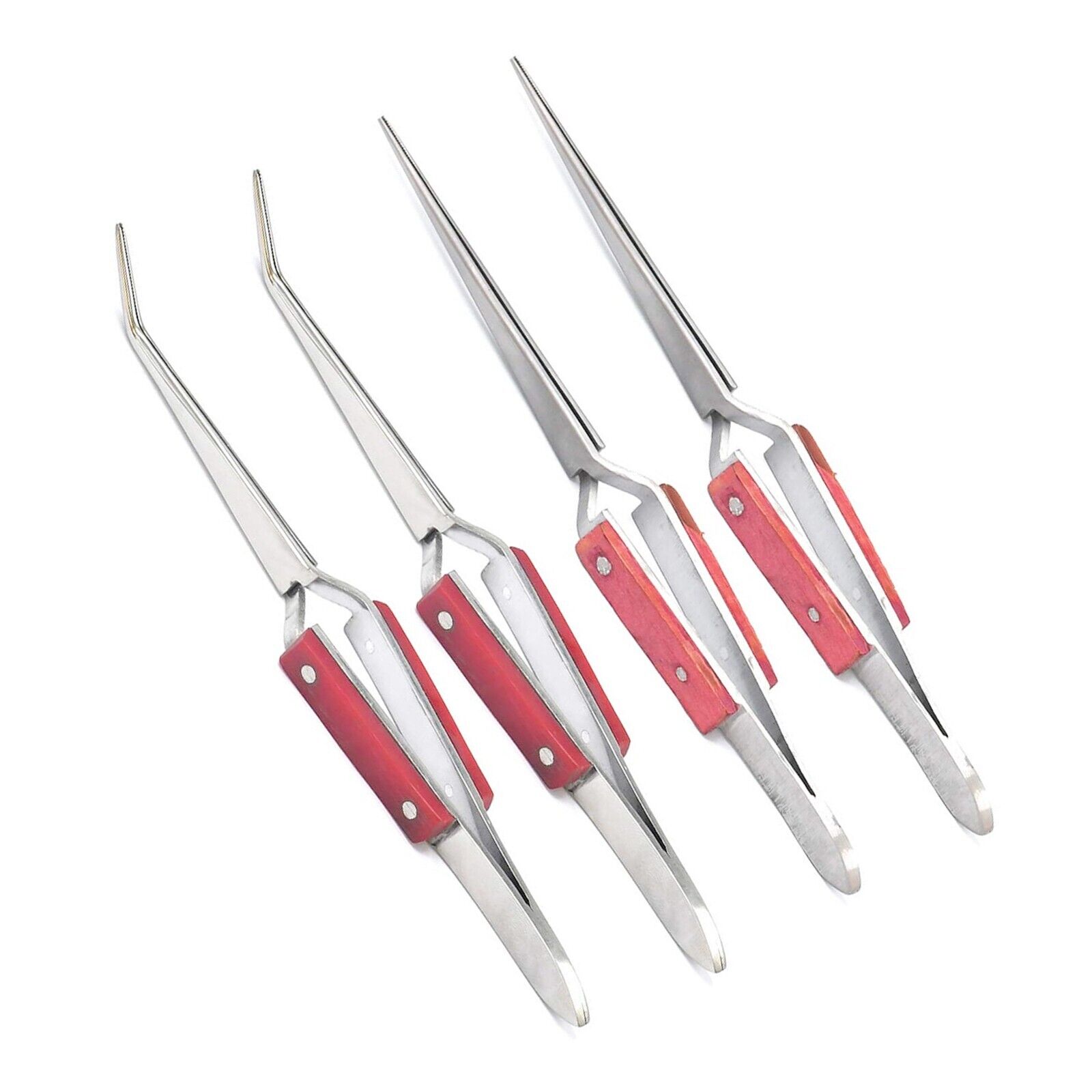 4-Pcs-Fiber-Grip-Tweezers-Cross-Locking-6-12-Bent-Tip-Jewelry-Soldering-Tool-134574101647