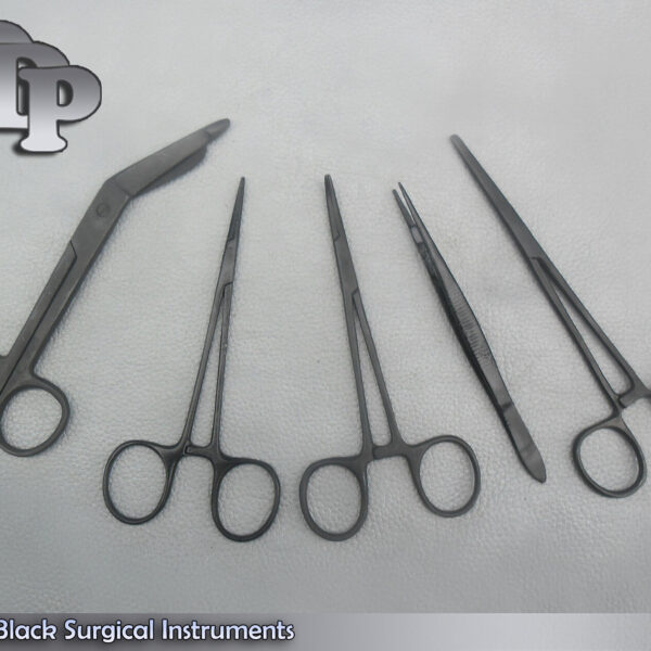5 Pieces Full Black Instruments Surgical Dental Instruments