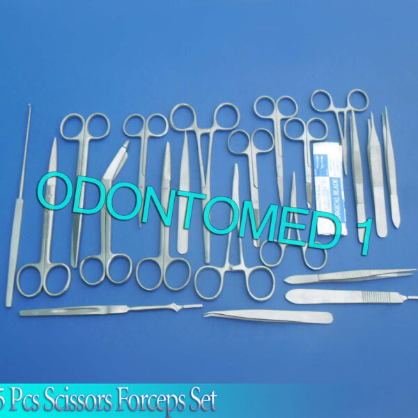 55 PC O.R GRADE SCISSORS FORCEPS NEEDLE HOLDER KIT