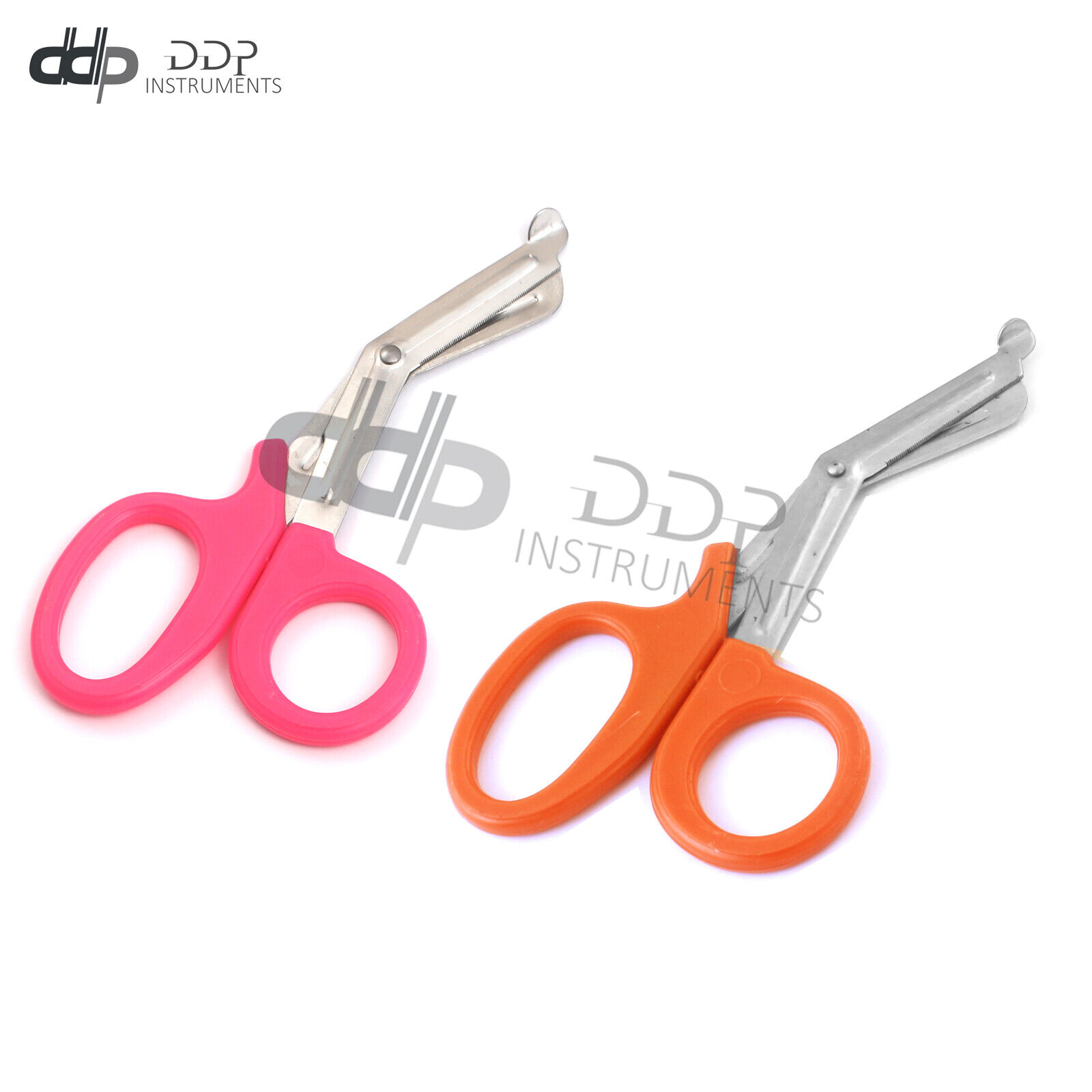 6-EMT-PARAMEDIC-UTILITY-BANDAGE-SHEARS-EMS-ENT-SCISSORS-75-PINKORANGE-121316959007