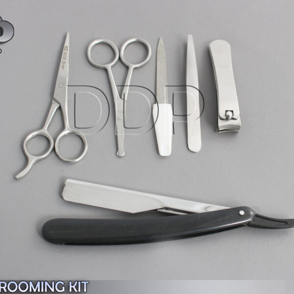 6 PCS MEN GROOMING KIT, Razors, clippers, scissors tweezers,DDP-639