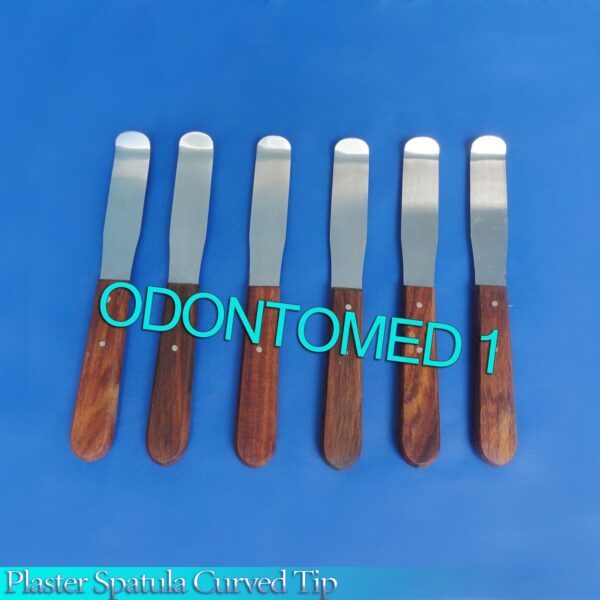 6 Plaster Spatula Curved Tip, Surgical Dental Tools