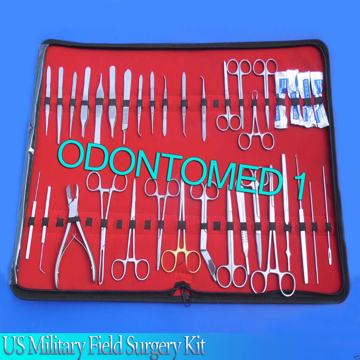 72 Pc Us Military Field Minor Surgery Surgical Veterinary Dental ...
