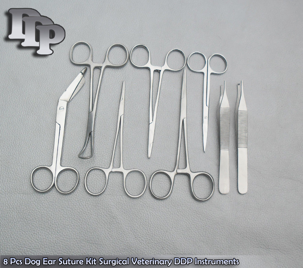 8-Pcs-Dog-Ear-Suture-Kit-Surgical-Veterinary-Instruments-111259675767-2