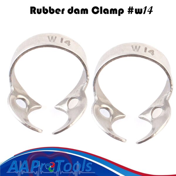 AA Pro 2 Universal Dental Endodontic Rubber Dam Clamp # W14 Surgical Instruments