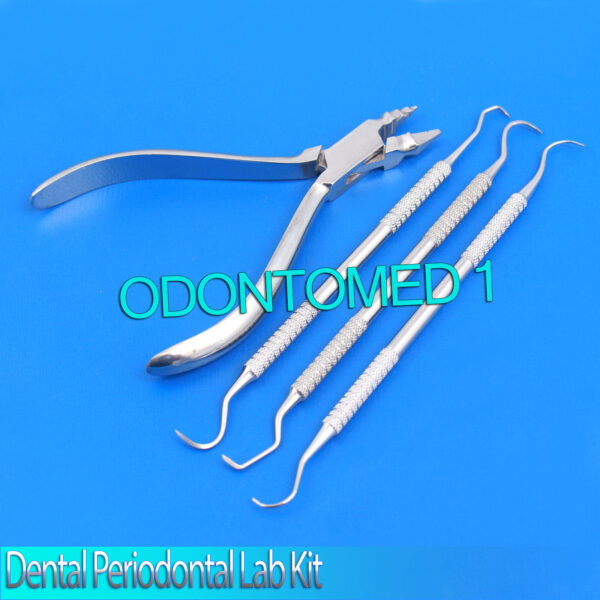Dental Young Plier, Explorer 23/17A, Jaquette Scaler U15/30, Periodontal Lab kit