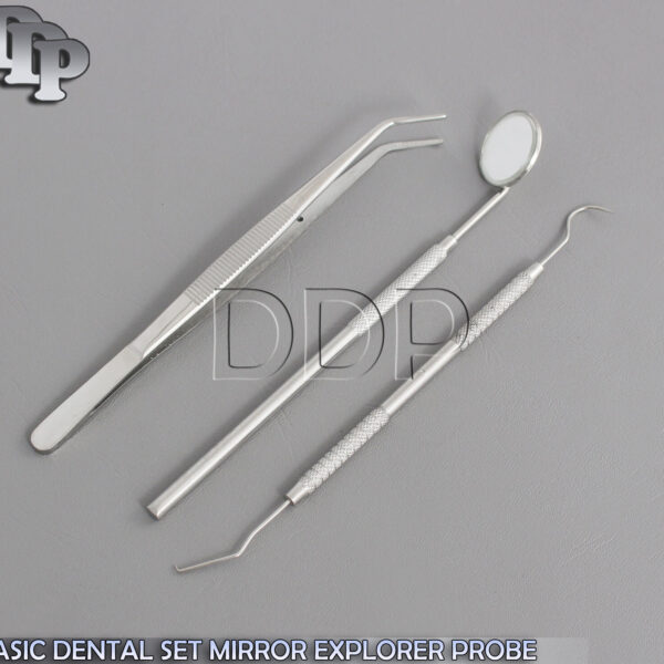 Dentists Hygiene Instruments Teeth Cleaning Explorer Tooth Scraper Mouth Mirror