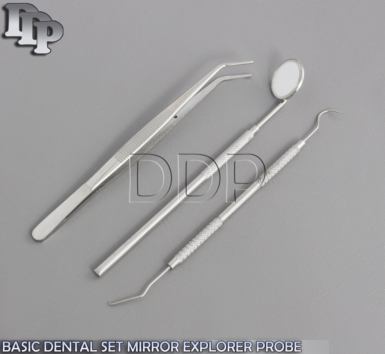 Dentists-Hygiene-Instruments-Teeth-Cleaning-Explorer-Tooth-Scraper-Mouth-Mirror-132368569337
