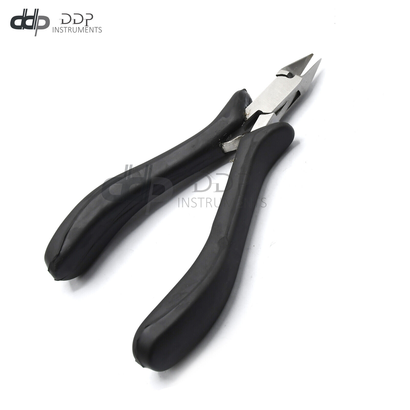 Diagonal-Jewelers-Wire-Cutting-Plier-45-Flush-Cut-Black-Soft-Grip-PL-046-374195002217-2