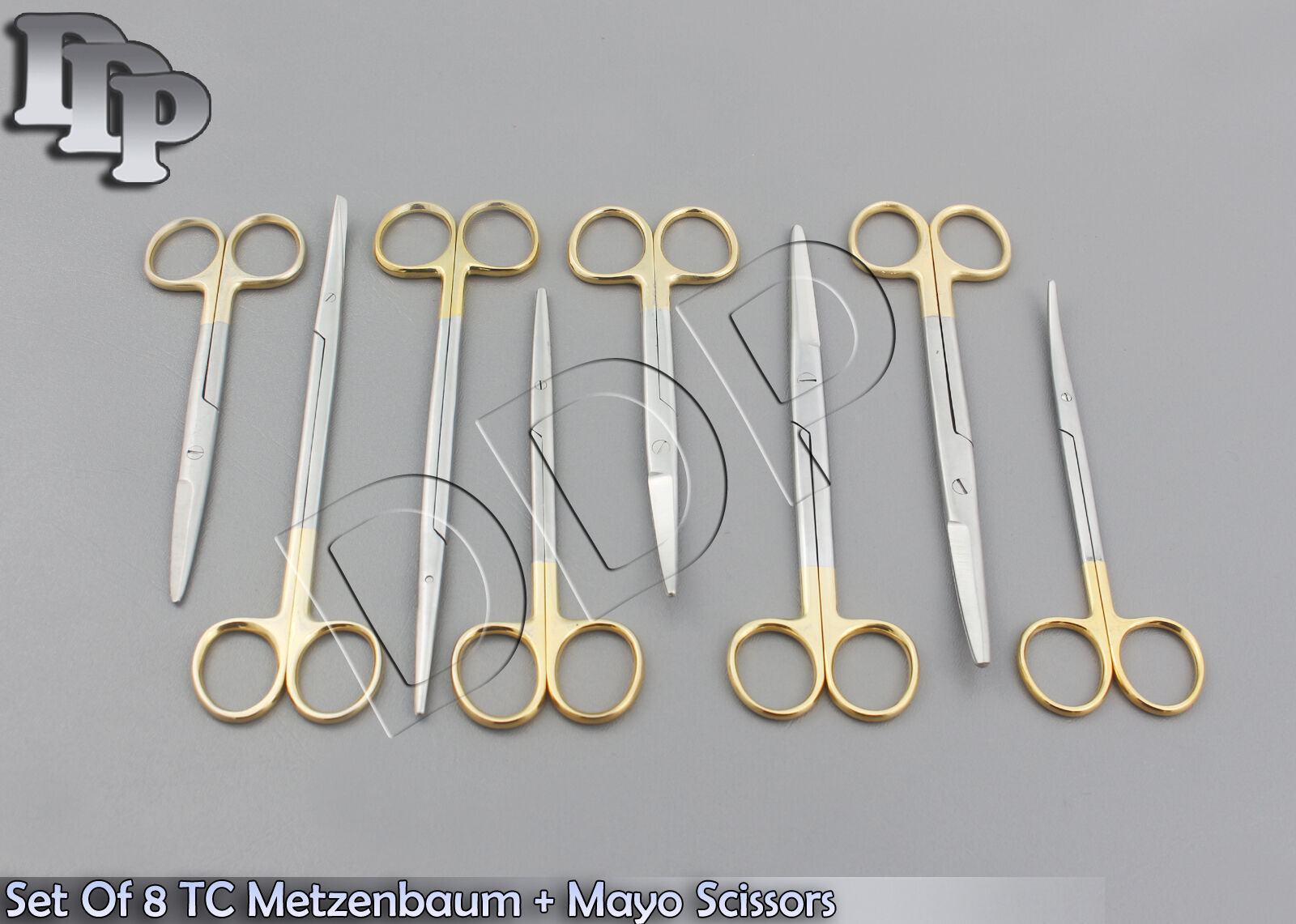 GERMAN-8-TC-METZENBAUM-MAYO-DISSECTING-SCISSOR-STRCVD-SURGICAL-DENTAL-INSTMT-122307355337