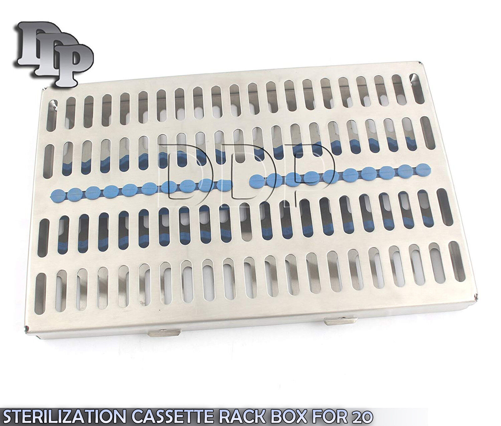 GERMAN-DENTAL-AUTOCLAVE-STERILIZATION-CASSETTE-RACK-BOX-TRAY-FOR-20-INSTRUMENT-122890740587
