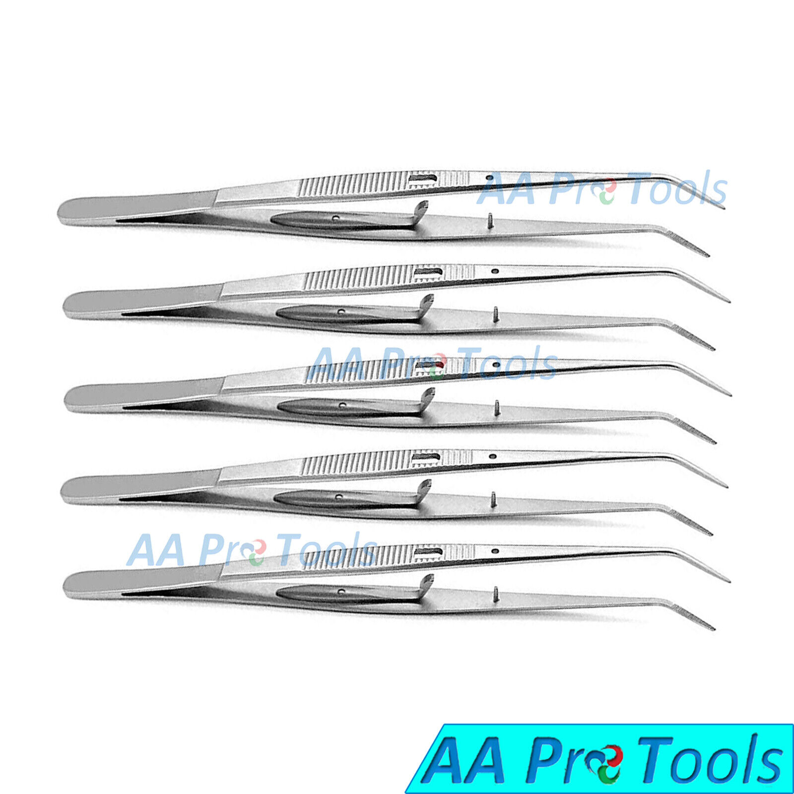 London-College-Tweezers-Surgical-Cotton-Dressing-Self-Locking-Pliers-Set-Of-5-254468888167