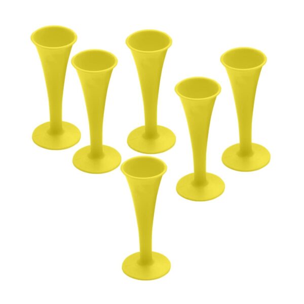 Lot Of 6 Pcs Pinard Fetal Stethoscope Yellow Color Plastic Surgical Medical Instruments