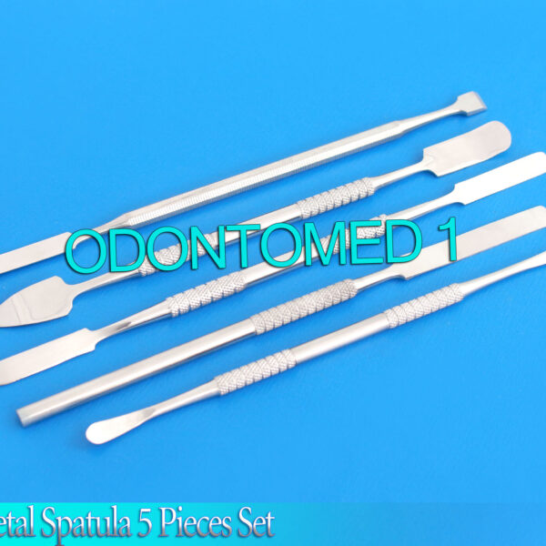 Metal Spatula 5 Piece Set Tools Dental Carver Wax Surgical Instruments