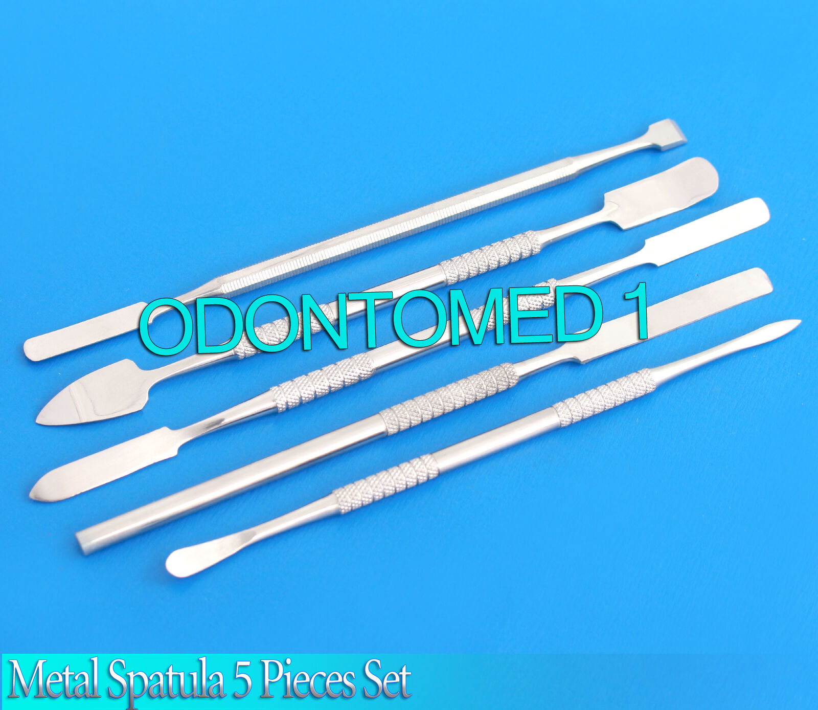 Metal-Spatula-5-Piece-Set-Tools-Dental-Carver-Wax-Surgical-Instruments-111980717307