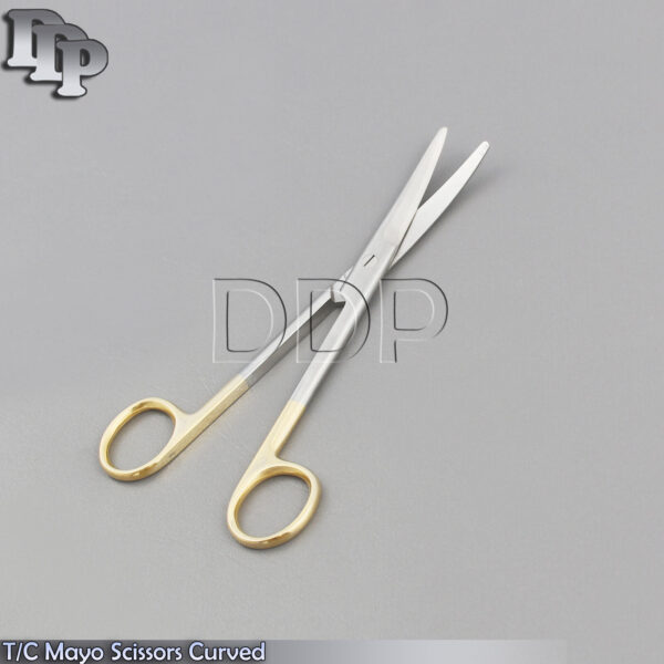 NEW T.C GERMAN Mayo Scissors Surgical Dental Veterinary Instruments 6.75" CURVED