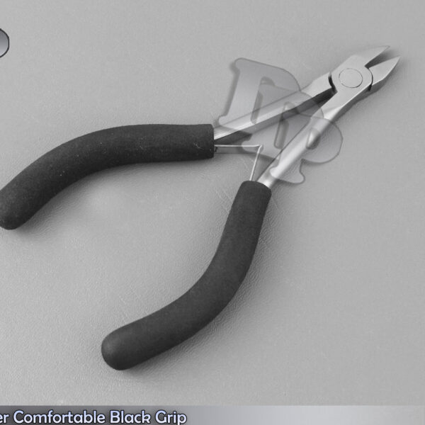 Nail Cutter Comfortable Black Grip Cuticle Nipper