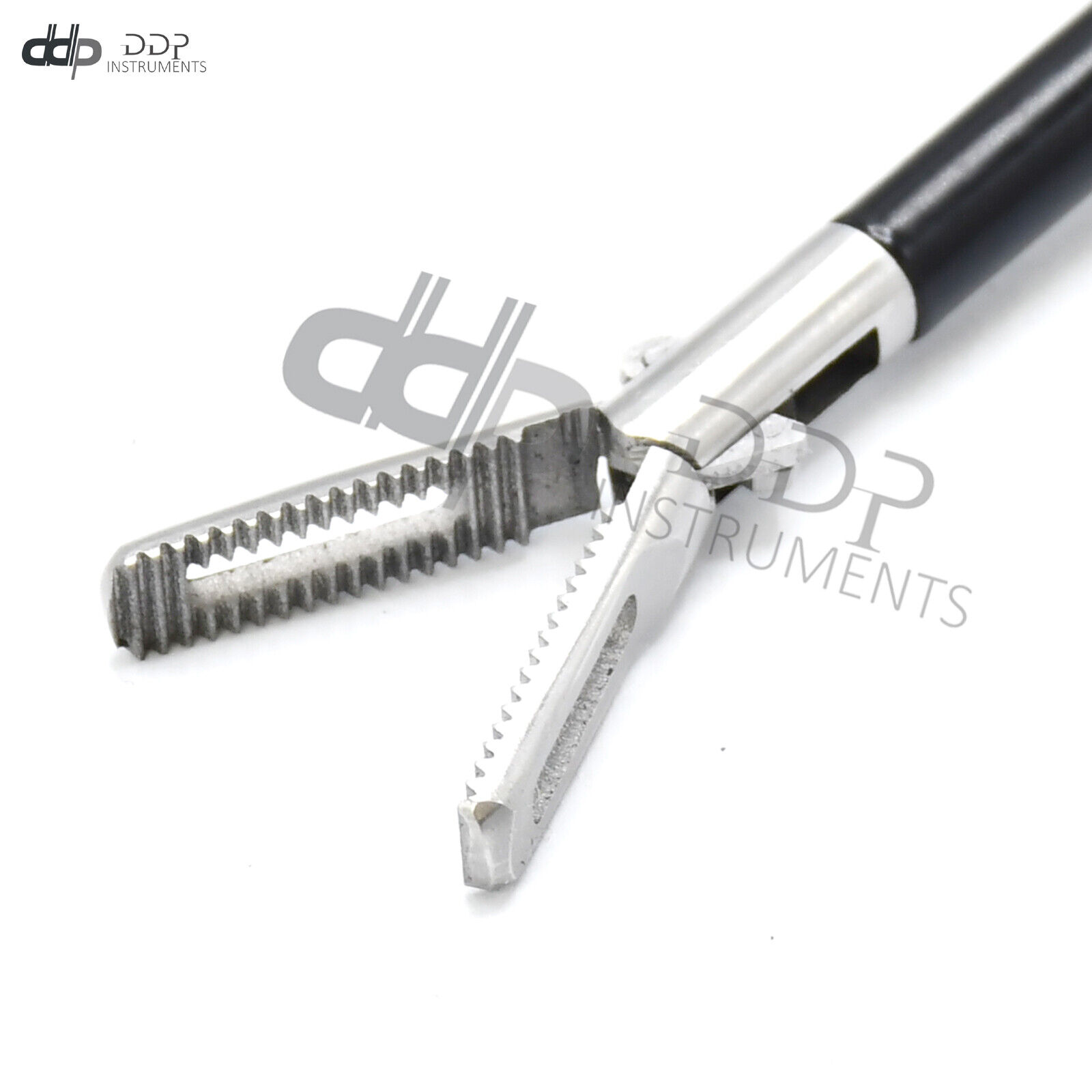New-Lap-Grasper-Forceps-5x17mm-WSerrated-Black-Stainless-Steel-Handle-LP-058-373206407807-2