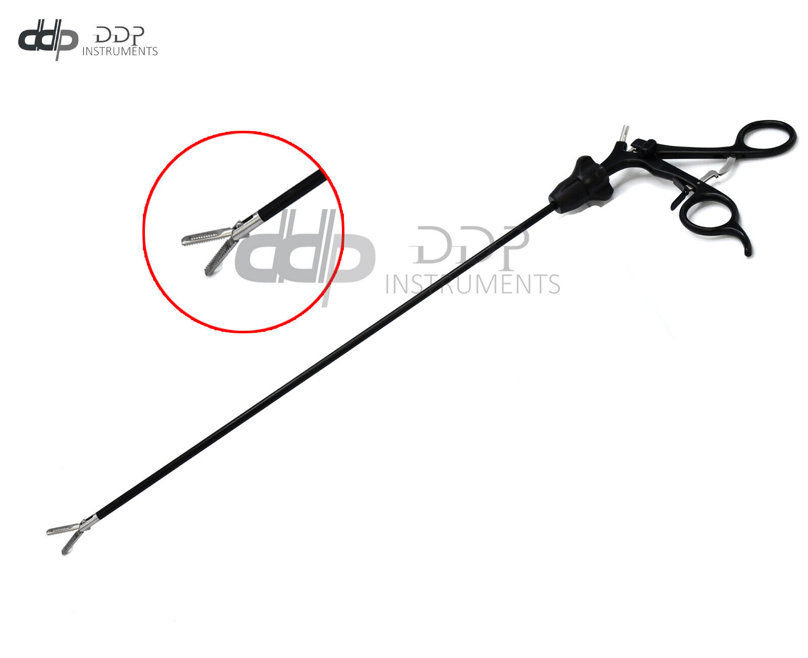 New-Lap-Grasper-Forceps-5x17mm-WSerrated-Black-Stainless-Steel-Handle-LP-058-373206407807