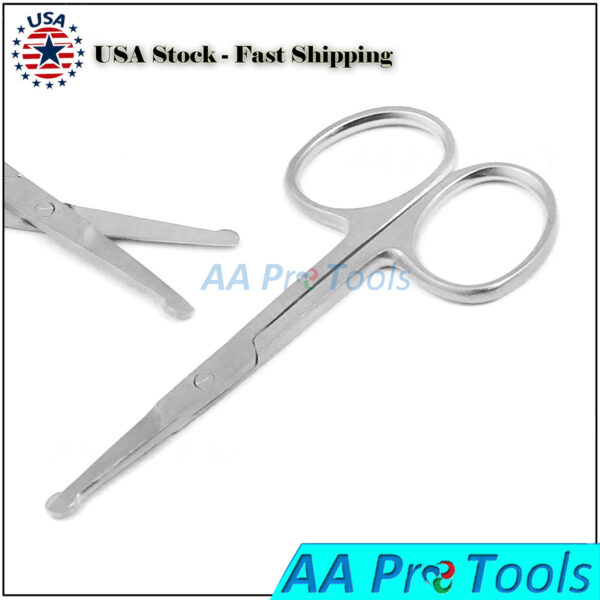 Nose Hair Trimming Scissors Grooming Essentials Mustache & Beard
