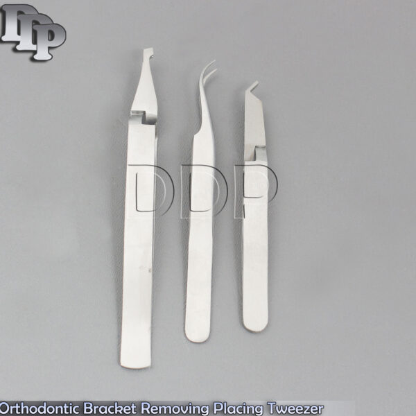 Orthodontic Bracket Removing Placing Tweezer Dental Bracket Holding Placer New