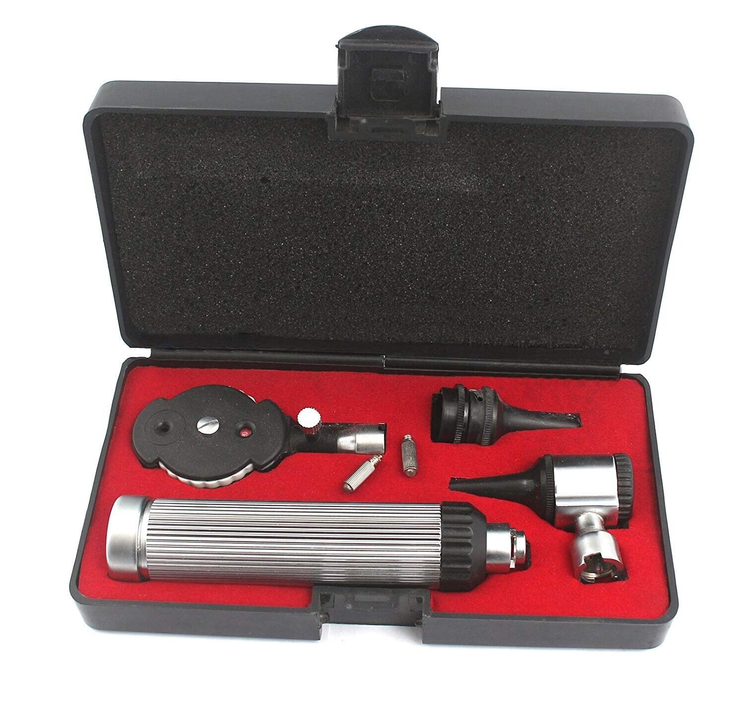 Otoscope-Opthalmoscope-Set-ENT-Medical-Diagnostic-Surgical-Instruments-W2-bulb-125851513457