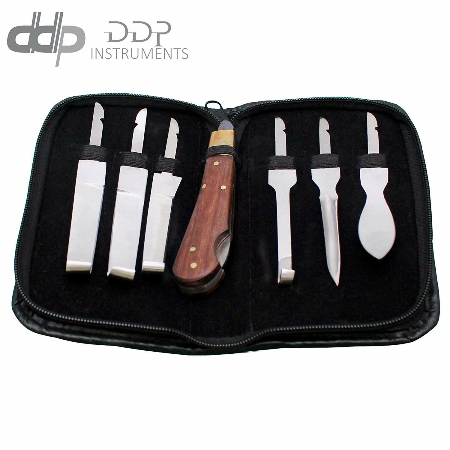 Professional-Farrier-HOOF-KNIVES-Set-Kit-VETERINARY-Enquine-Horse-S-STEEL-New-122313988267