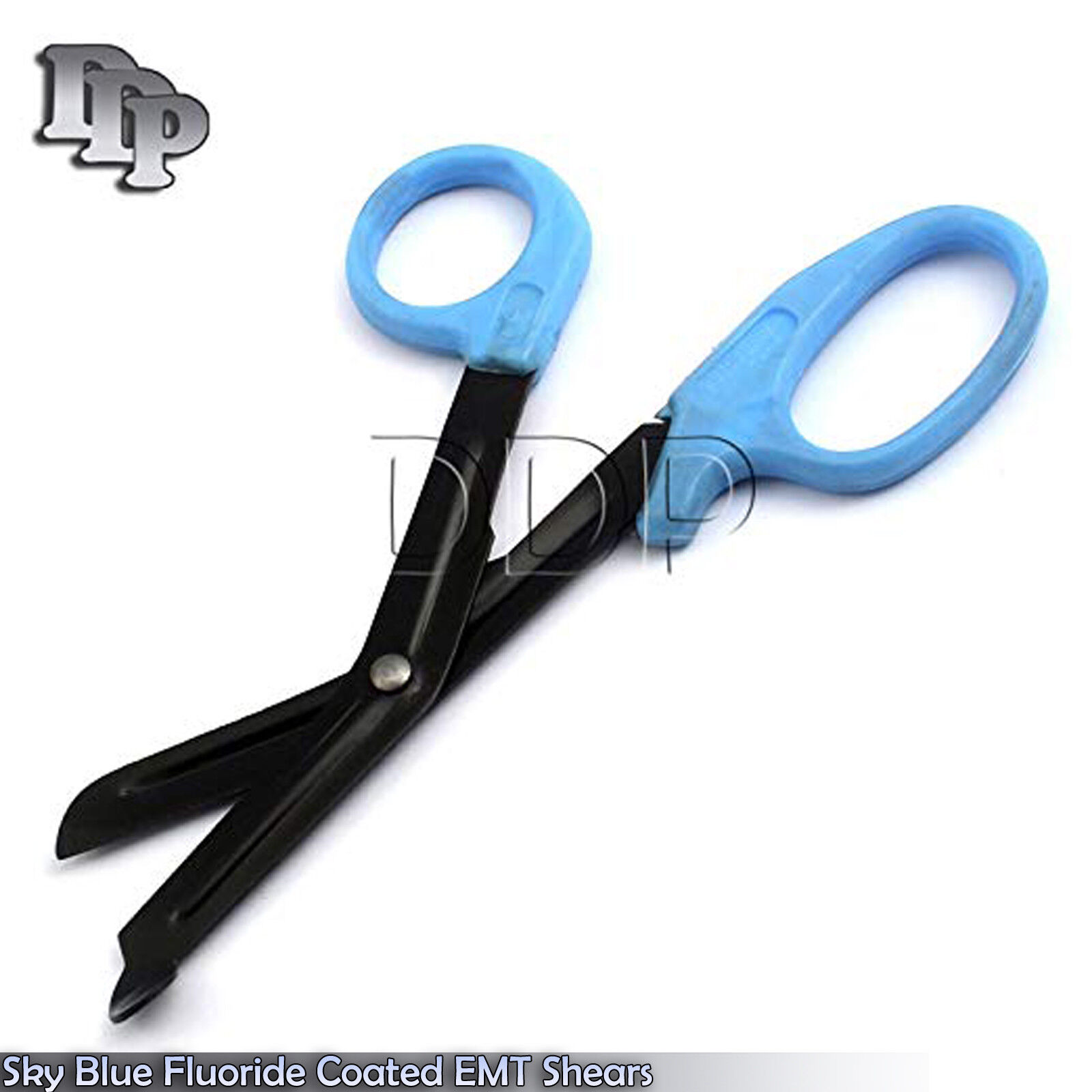 SKY-BLUE-Fluoride-Coated-Trauma-Paramedic-EMT-Shears-Scissors-75-123240690027-2