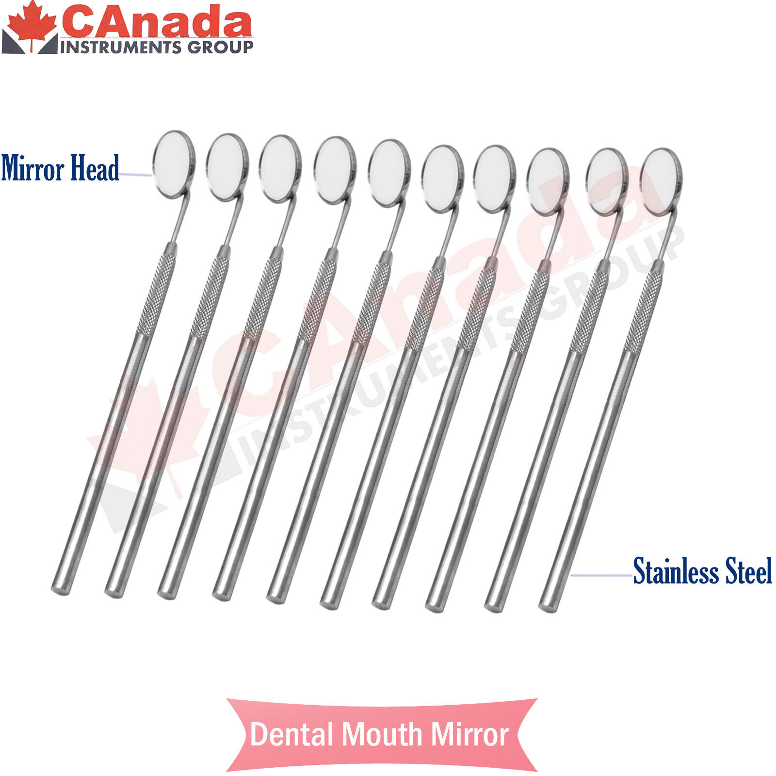 10 Pcs Professional Dentist Dental Mouth Mirror With Handle 10 Pcs Professional Dentist Dental Mouth Mirror With Handle